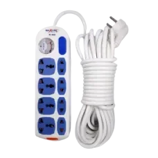 Maxline ML Q455 2 Pin 4 Port Multiplug Power Strip with 10 Meter Cable