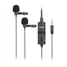 Boya BY-M1DM Dual Omni Directional Lavalier Microphone